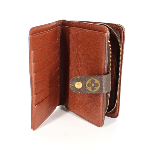 Louis Vuitton Monogram Porte Papier Zippe Wallet Compact Canvas Bifold Brown - Picture 7 of 10